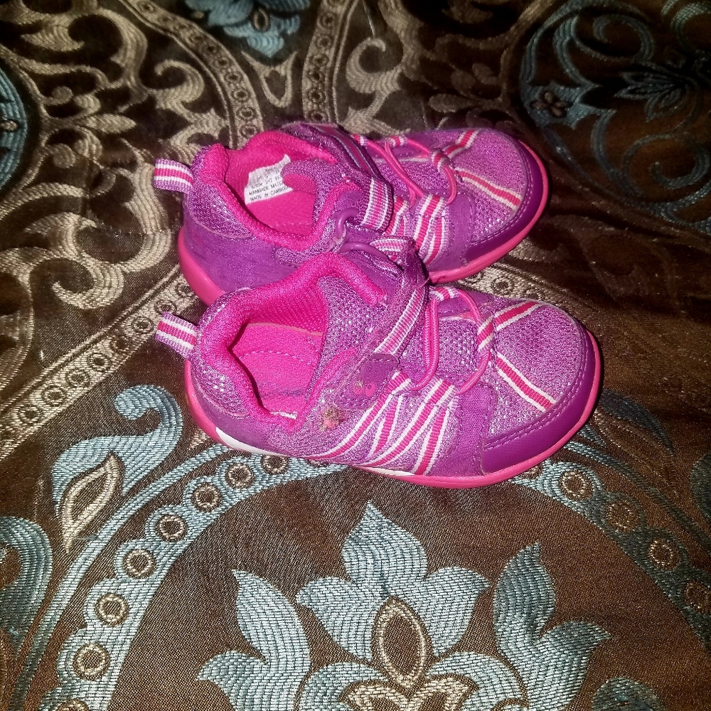 Pink & purple baby girl tennis